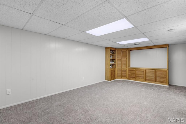 1385 Mallard Ln, Florissant, MO 63031 - carpeted spare room featuring a drop ceiling and baseboards