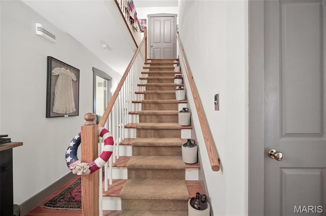 1423 Emily Ln, Festus, MO 63028 - stairway with wood finished floors