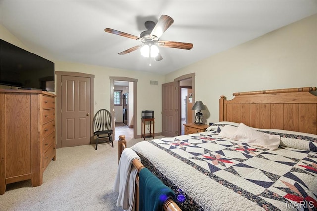 1423 Emily Ln, Festus, MO 63028 - bedroom featuring light colored carpet and ceiling fan