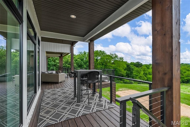 22206 Tree Farm Rd, Hermann, MO 63383 - view of deck
