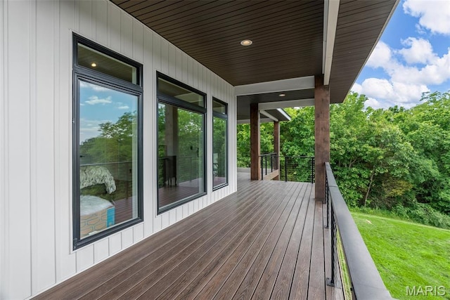22206 Tree Farm Rd, Hermann, MO 63383 - view of deck