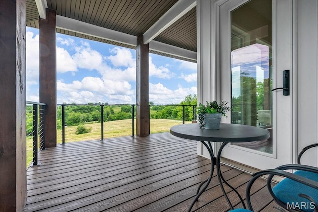 22206 Tree Farm Rd, Hermann, MO 63383 - view of deck
