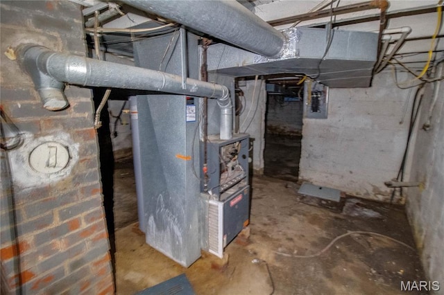 33974 Irish Ln, Brighton, IL 62012 - utilities with electric panel and heating unit