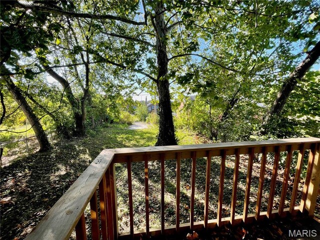 8937 Edna St, Saint Louis, MO 63147 - view of wooden terrace