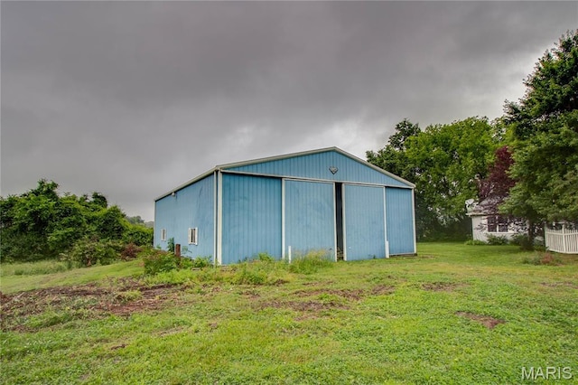 33425 Irish Ln, Brighton, IL 62012 - view of pole building with a lawn
