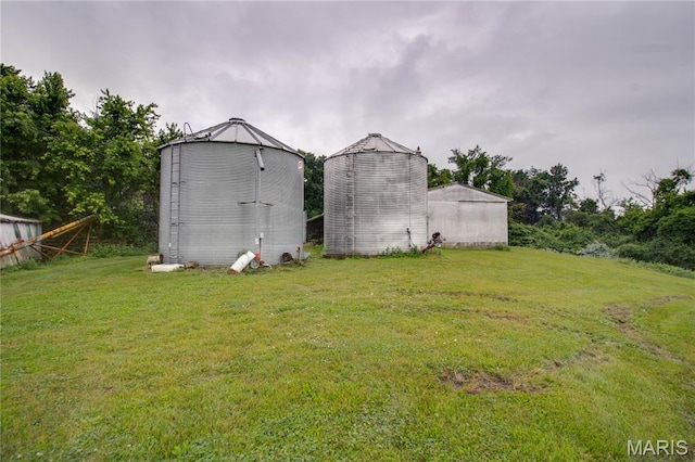 33425 Irish Ln, Brighton, IL 62012 - view of grassy yard featuring a storage unit
