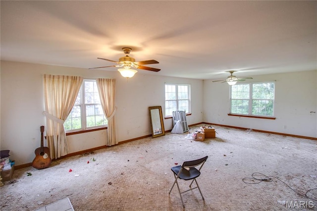 33425 Irish Ln, Brighton, IL 62012 - carpeted spare room featuring a ceiling fan