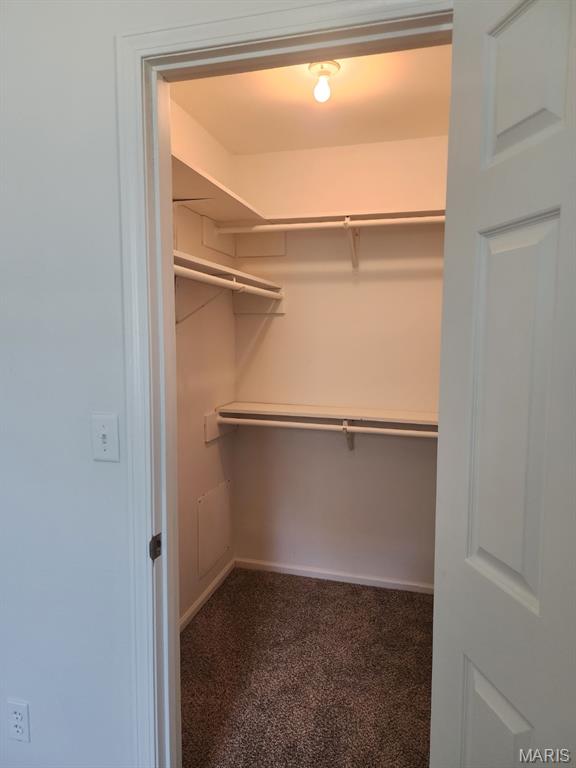 108 Auburn Dr, Waynesville, MO 65583 - walk in closet featuring dark colored carpet