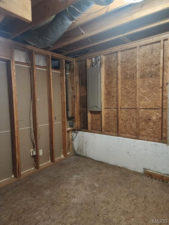 108 Auburn Dr, Waynesville, MO 65583 - unfinished below grade area with electric panel