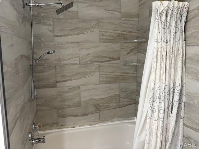 10303 Lincoln Trl, Fairview Heights, IL 62208 - full bath with shower / bathtub combination with curtain