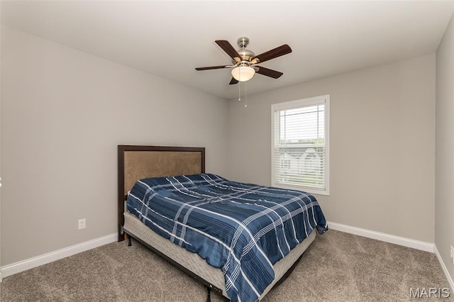424 Triathlon Dr, Foristell, MO 63348 - bedroom featuring carpet flooring, baseboards, and a ceiling fan