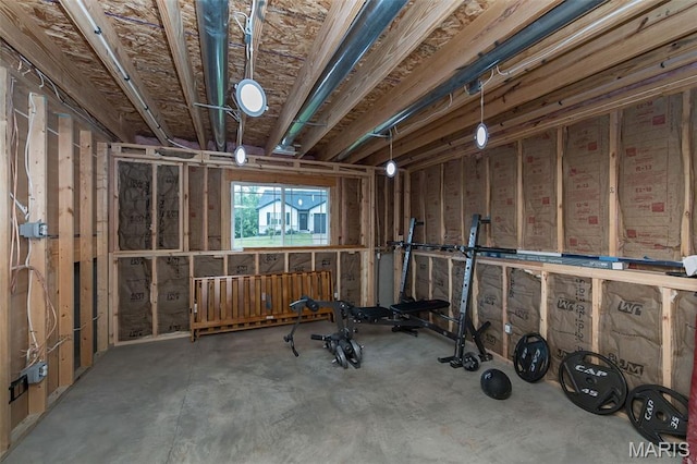 424 Triathlon Dr, Foristell, MO 63348 - miscellaneous room with concrete flooring