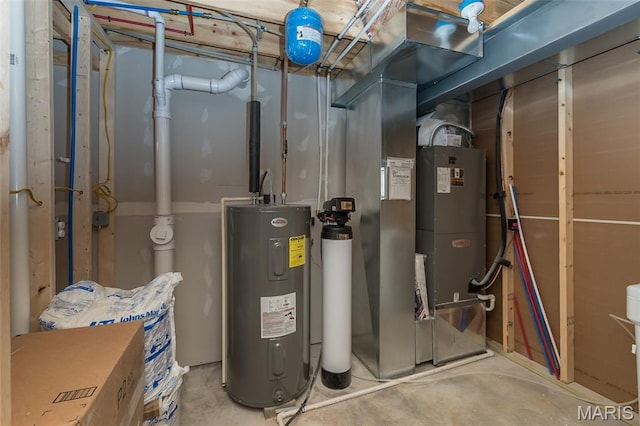 424 Triathlon Dr, Foristell, MO 63348 - utility room featuring electric water heater