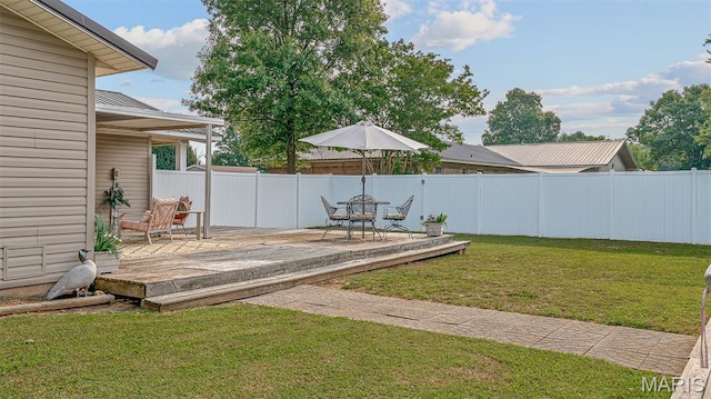17504 Division St, Kennett, MO 63857 - view of yard featuring a wooden deck