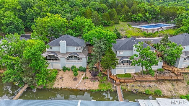 6620 Lake Point Dr Unit 26, Osage Beach, MO 65065 - view of subject property with a large body of water and a forest