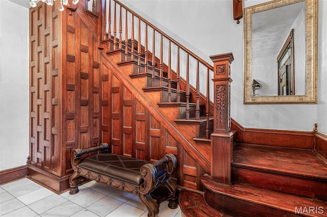 698N 3rd St, Saint Genevieve, MO 63670 - stairs featuring tile patterned floors