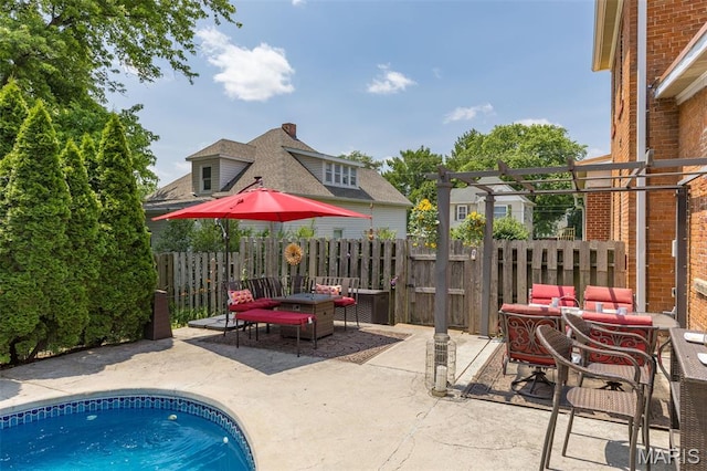 698N 3rd St, Saint Genevieve, MO 63670 - view of pool with a patio area and outdoor dining space