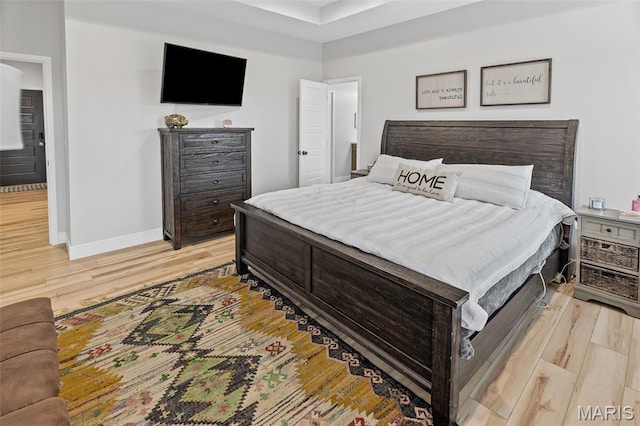8353 Maple Grove Rd, Troy, IL 62294 - bedroom featuring light wood-type flooring and baseboards