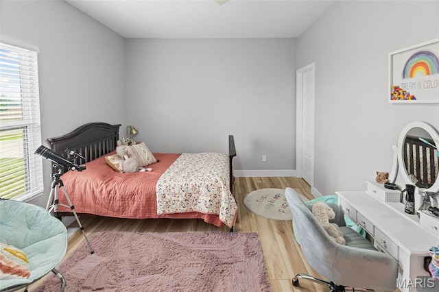 8353 Maple Grove Rd, Troy, IL 62294 - bedroom with light wood finished floors and baseboards