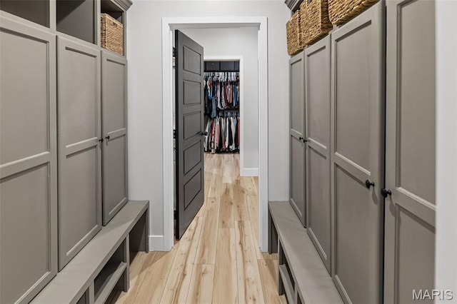8353 Maple Grove Rd, Troy, IL 62294 - mudroom with light wood finished floors and baseboards