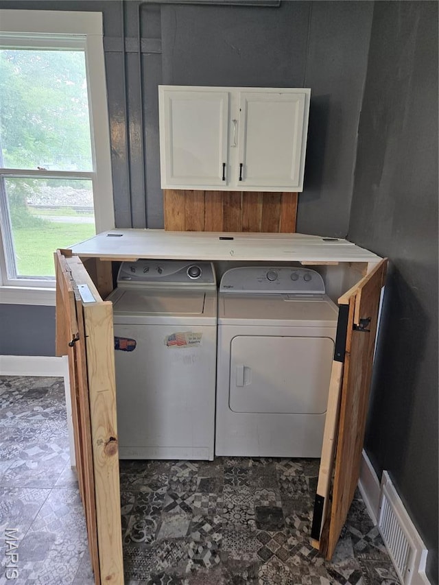 107 N 18th St, Belleville, IL 62226 - washroom featuring washer and clothes dryer and cabinet space