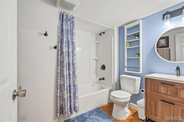 803 Brimley Dr, Cottleville, MO 63304 - full bath featuring shower / bath combination with curtain and vanity