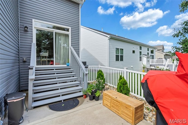 803 Brimley Dr, Cottleville, MO 63304 - view of patio featuring a residential view
