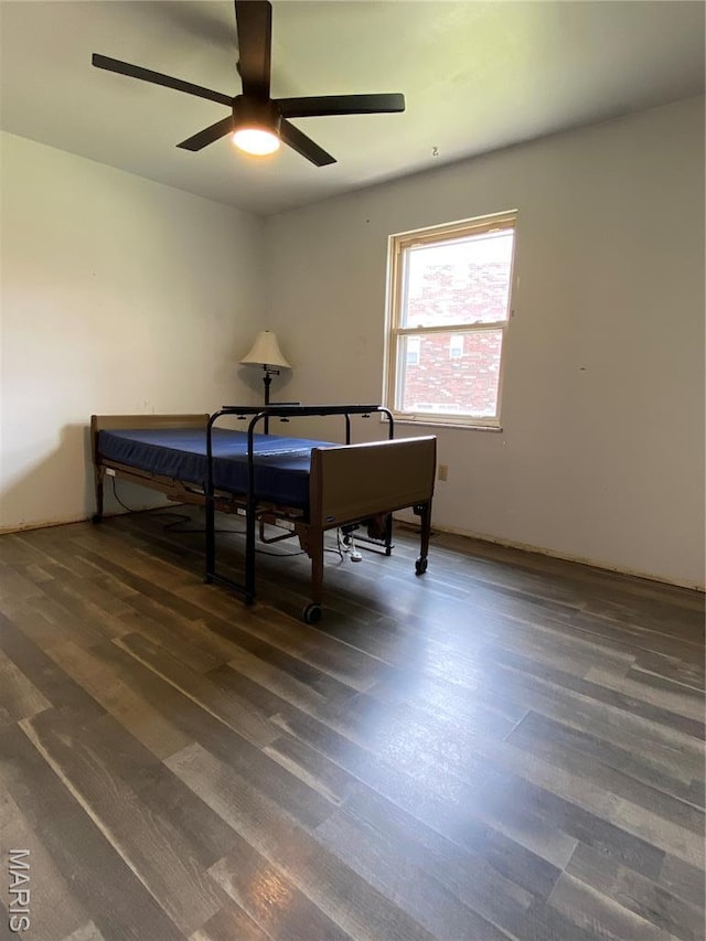 3122 Carnaby Ln Unit C, Bridgeton, MO 63044 - recreation room with wood finished floors and a ceiling fan