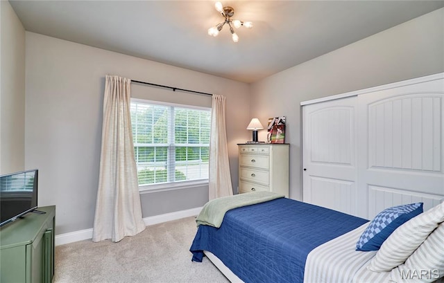 1810 Barclay Bluff Ct, Wentzville, MO 63385 - bedroom featuring light colored carpet and a closet