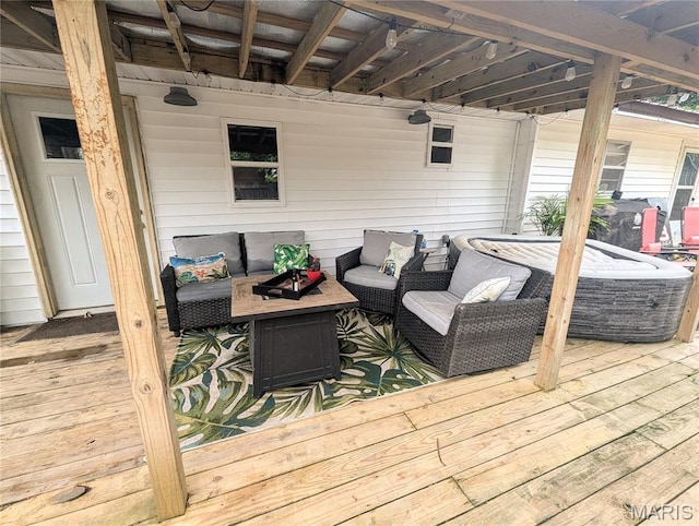 200 N Elm St, Campbell, MO 63933 - deck with an outdoor living space