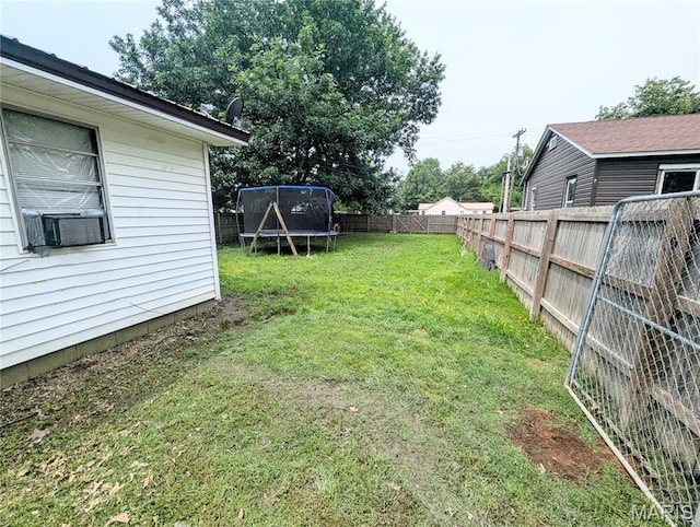 200 N Elm St, Campbell, MO 63933 - view of yard with a trampoline and cooling unit