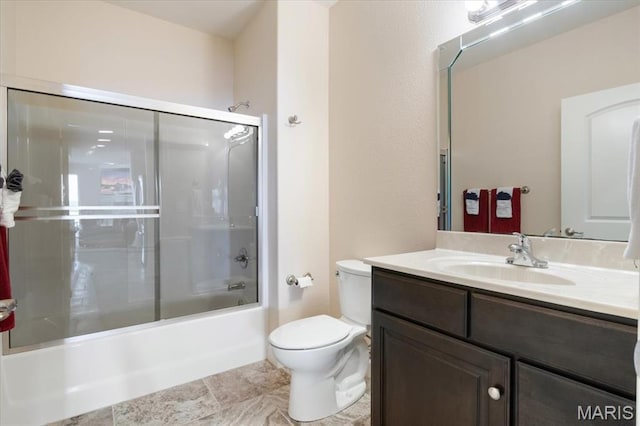 18051 Blue Anchor Dr Unit 533, Gravois Mills, MO 65037 - bathroom with vanity, toilet, and bath / shower combo with glass door