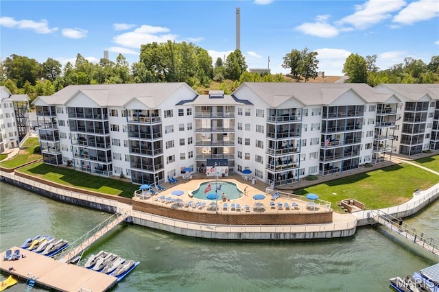 18051 Blue Anchor Dr Unit 533, Gravois Mills, MO 65037 - view of apartment building / complex featuring a water view