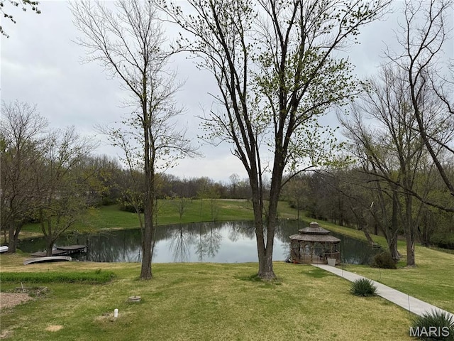 480 N Lindsey Rd, Winfield, MO 63389 - water view with a gazebo