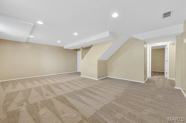 1305 Flintshire Ln, Lake St Louis, MO 63367 - finished basement with carpet and recessed lighting
