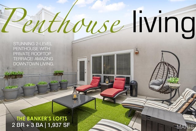901 Washington Ave Unit 702, Saint Louis, MO 63101 - view of patio featuring outdoor lounge area