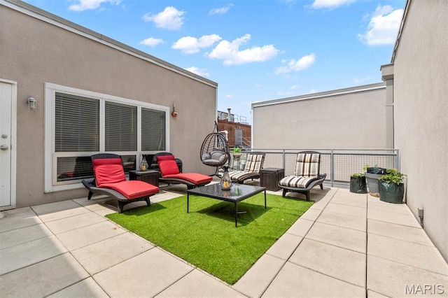 901 Washington Ave Unit 702, Saint Louis, MO 63101 - view of patio featuring an outdoor hangout area