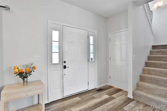 505 Lias Way, Wentzville, MO 63385 - entryway with wood finished floors and stairway
