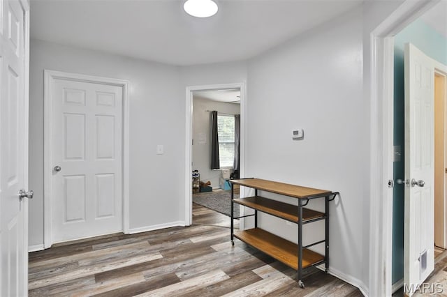 505 Lias Way, Wentzville, MO 63385 - hallway featuring wood finished floors