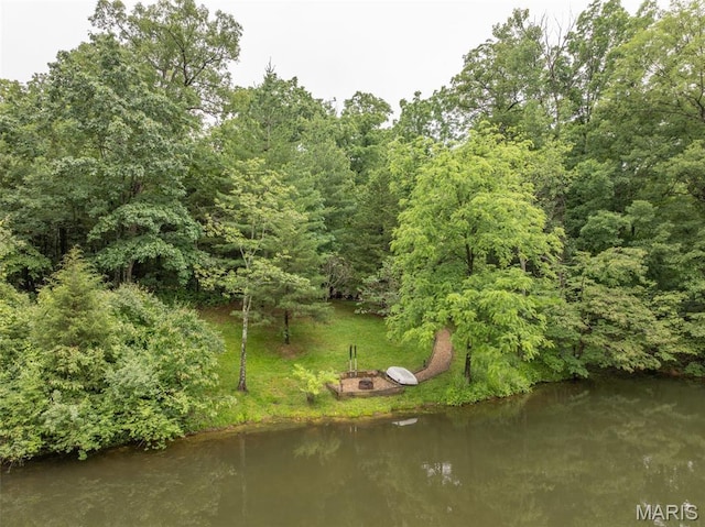 483 Hummingbird View Dr, Innsbrook, MO 63390 - bird's eye view of a nearby body of water