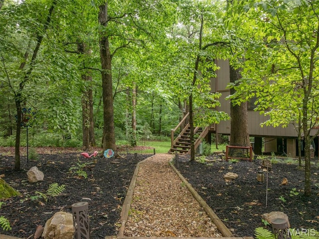 483 Hummingbird View Dr, Innsbrook, MO 63390 - view of yard featuring stairs