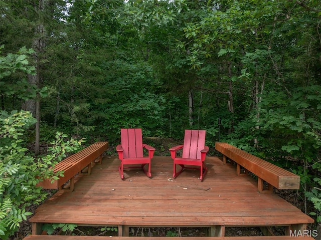 483 Hummingbird View Dr, Innsbrook, MO 63390 - view of wooden deck