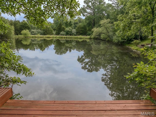 483 Hummingbird View Dr, Innsbrook, MO 63390 - water view with a heavily wooded area