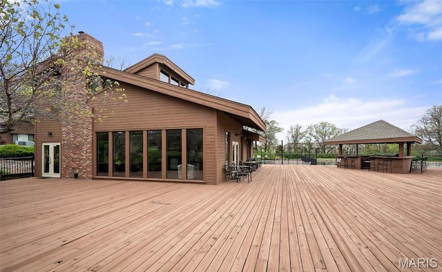 408 Kipling Way Unit A, Weldon Spring, MO 63304 - wooden deck featuring a gazebo