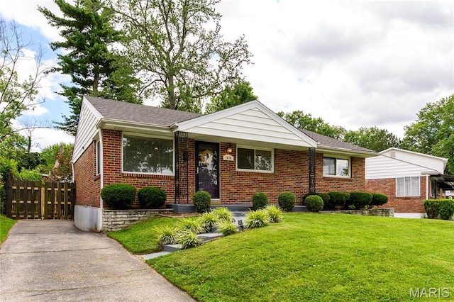7870 Trenton Ave, University City, MO 63130 - view of front of home with brick siding and concrete driveway