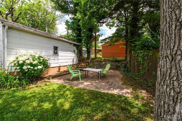7870 Trenton Ave, University City, MO 63130 - view of yard featuring a patio