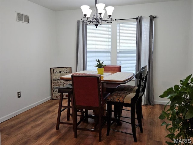 1751 Briarmanor Dr, Lake St Louis, MO 63367 - dining space with a chandelier and wood finished floors