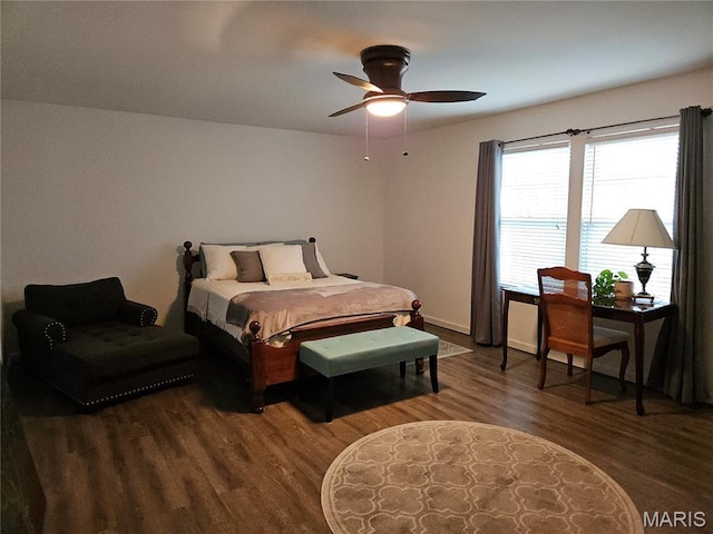 1751 Briarmanor Dr, Lake St Louis, MO 63367 - bedroom featuring wood finished floors and ceiling fan