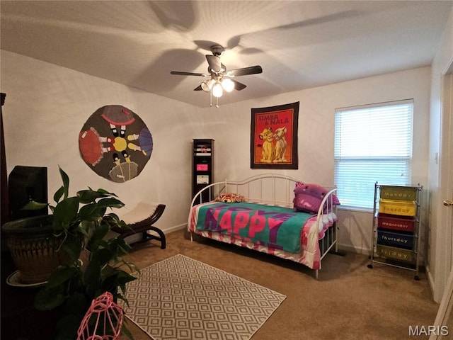 1751 Briarmanor Dr, Lake St Louis, MO 63367 - bedroom with carpet and a ceiling fan