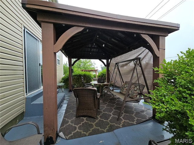 1751 Briarmanor Dr, Lake St Louis, MO 63367 - view of patio with a gazebo